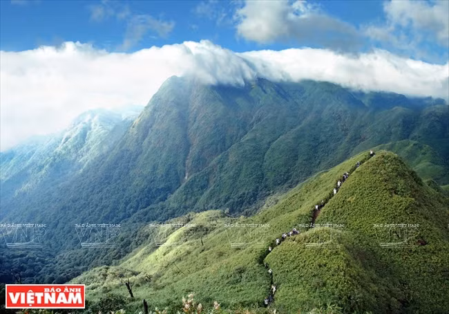 If you do not take the cable car, trekking, exploring the mountains and the life of ethnic people in Sa Pa, are also a unique experience (Photo: VNA)