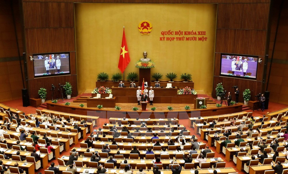 An overview of the swearing-in (Photo: VNA)