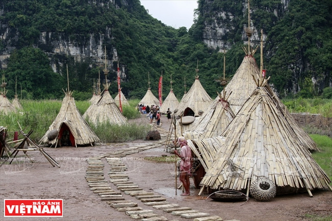 There are 36 huts in the film set. (Source: VNA)