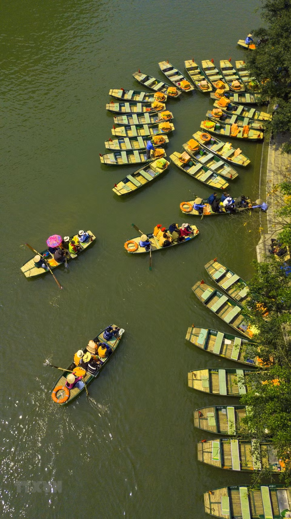 The Trang An Tourism Complex's wharf. (Source: VNA)