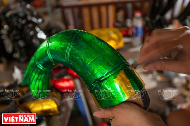 Painting is always the last step (Photo: VNA)