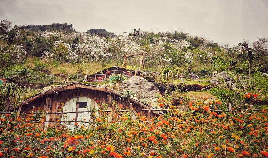 After spending a whole day wandering around the fairy land, visitors could take a break at Pho Nui Tinh Yeu homestay in the centre of Moc Chau district. (Photo: Vietnam+)