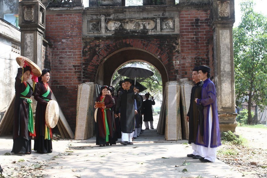 Quan ho (love duet) folk singing was recognised by UNESCO as Intangible Cultural Heritage of Humanity on September 30, 2009. (Photo: VNA)