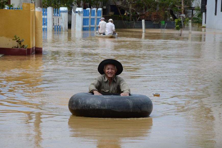 Many areas in Hoa Vang district, Da Nang city, are inundated (Photo: VNA)