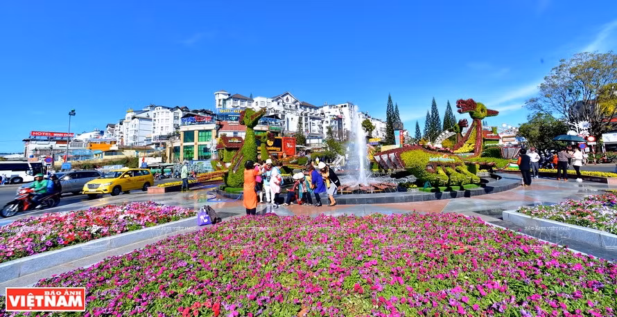 Da Lat is like a "little Paris" with a fresh climate and blooming flowers all year round. (Photo: VNP/VNA)