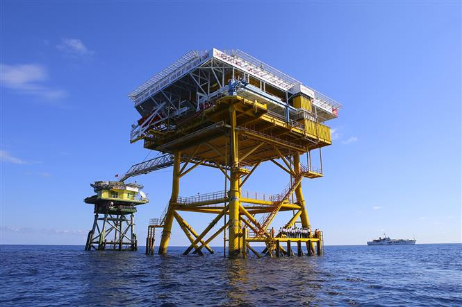 The DK1-7 platform (Photo: VNA)
