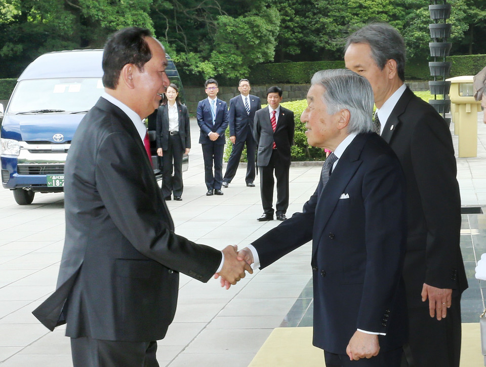 President Tran Dai Quang is paying a State visit to Japan from May 29 to June 2 (Photo: VNA)