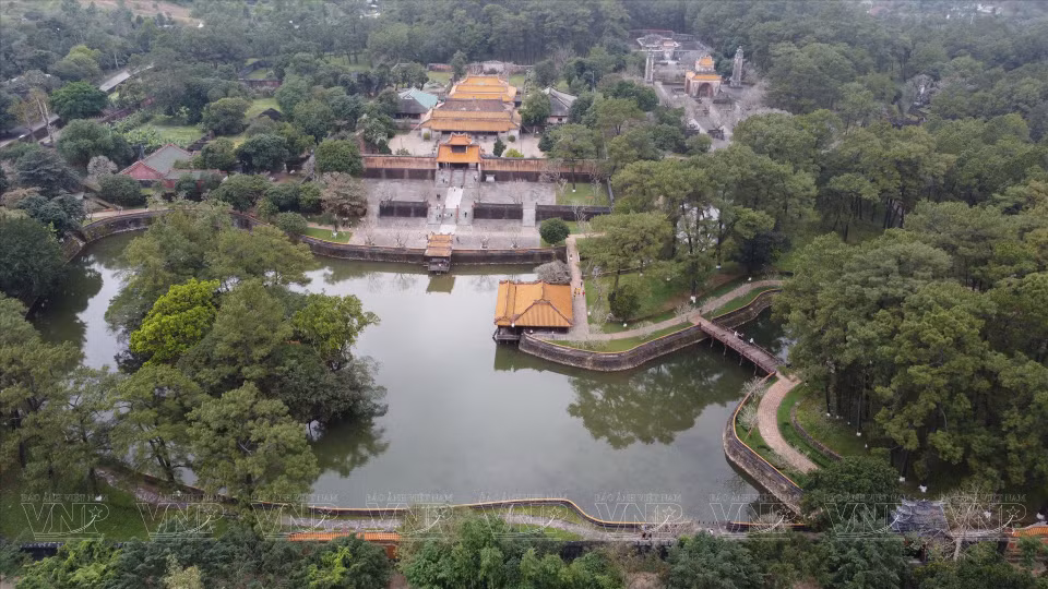 A bird’s eye view of Tu Duc Tomb. (Photo: VNP/VNA)