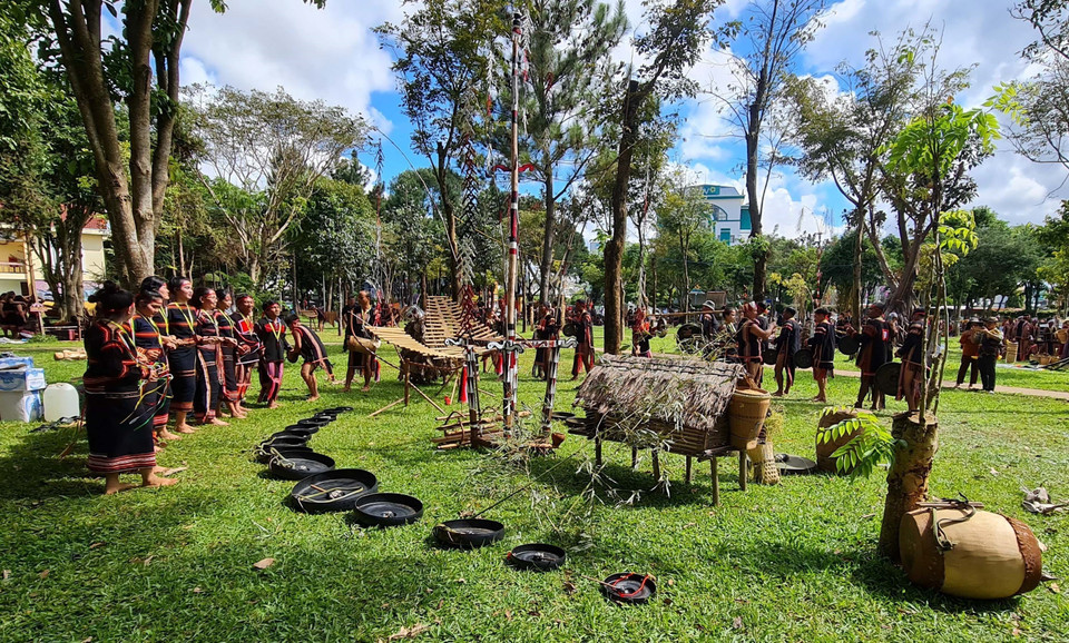 A gong performance (Photo: VNA)