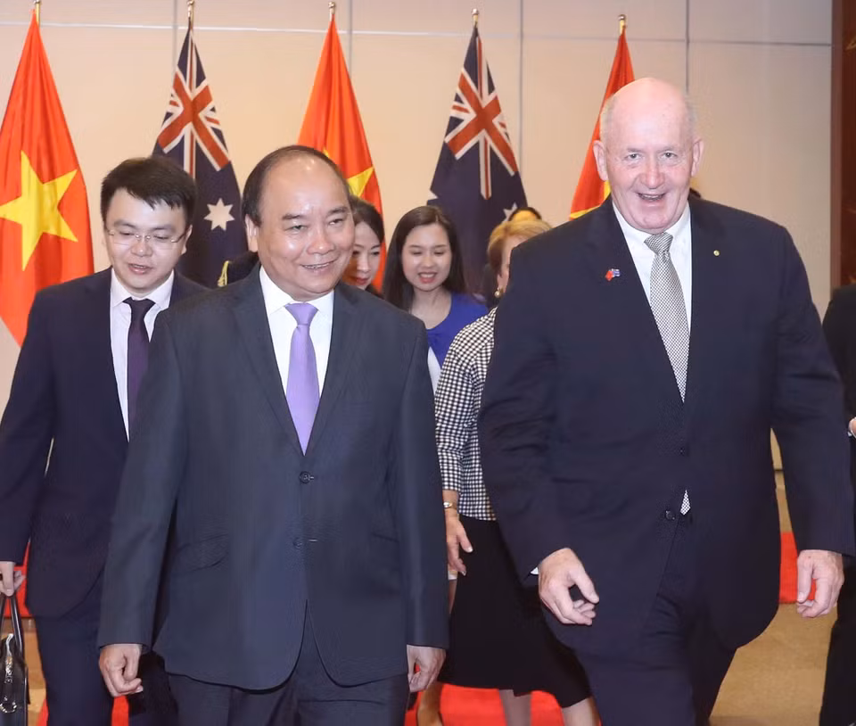  Prime Minister Nguyen Xuan Phuc and Governor-General of Australia Peter Cosgrove (Source: VNA)