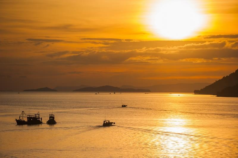 Ha Tien at dawn (Photo: VNA)