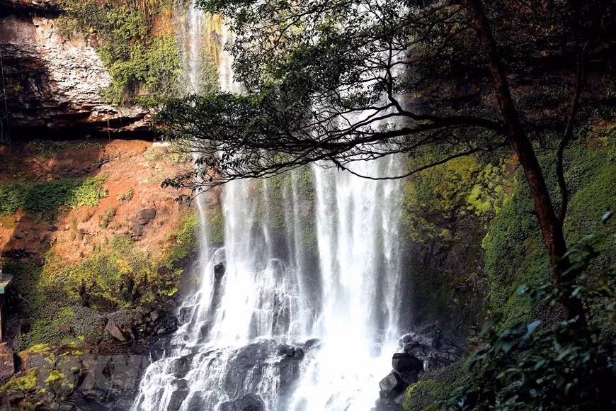 Dambri waterfall is located in Dambri Eco-tourism Complex. (Photo: VNA)