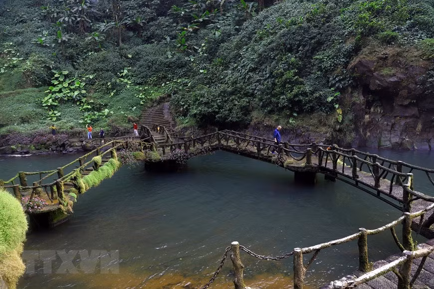 Around 130 kilometres from Da Lat famous tourist city, Dambri is listed as one of the 15 most charming cascades in the world by Microsoft network MSN. (Photo: VNA)