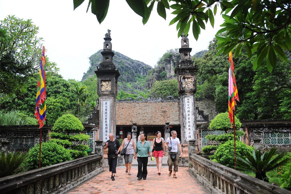 Temple of King Dinh Tien Hoang, where many cultural, historical, artistic, and spiritual values are kept. (Photo: VNA)