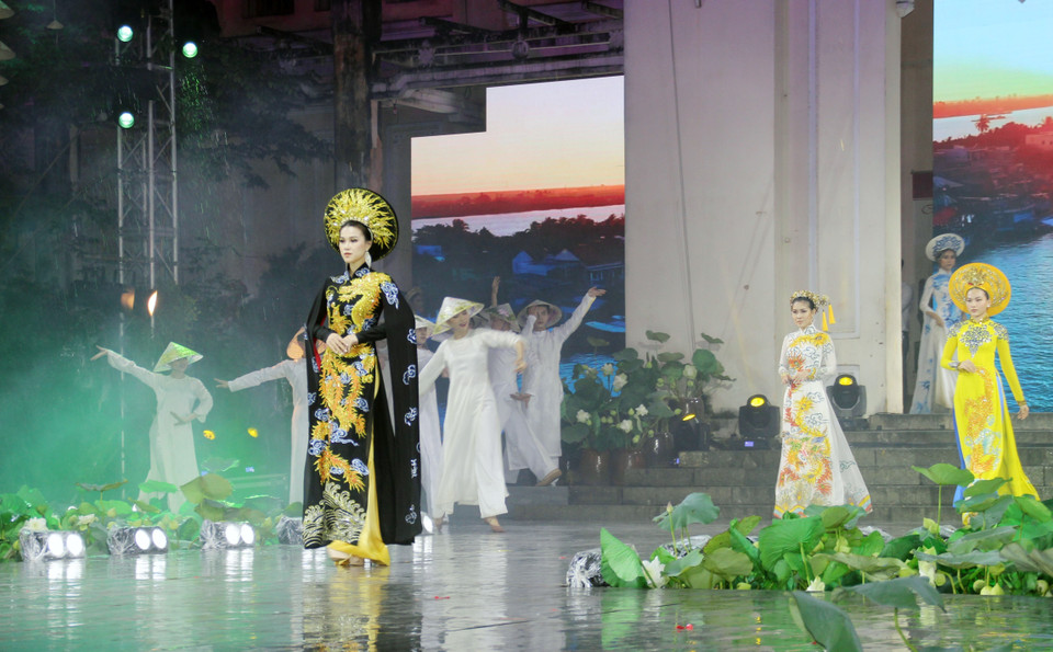 Various ao dai designs (Photo: VPN/VNA)