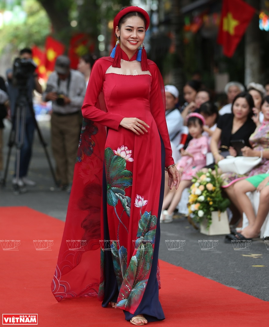 Ao dai (Vietnamese traditional long dress) has long been a traditional costume and a typical cultural feature of Vietnam. (Photo: VPN/VNA)