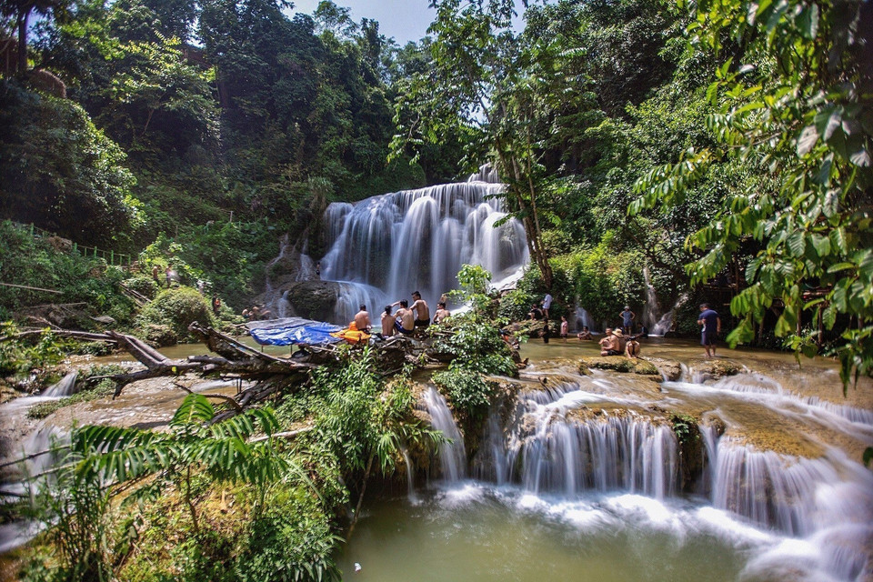 Mu Waterfall during the wet season. (Photo: VNA)