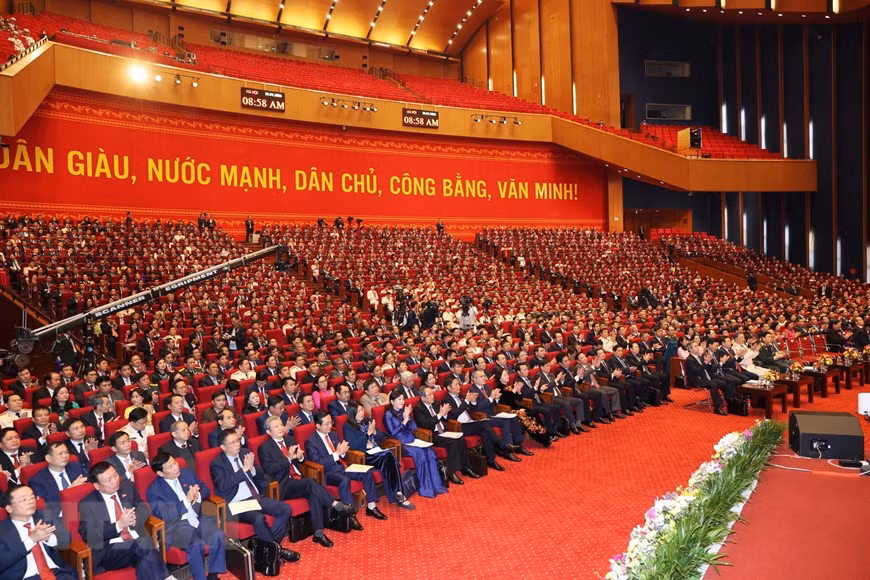 Delegates to the preparatory session of the 13th National Party Congress (Photo: VNA)
