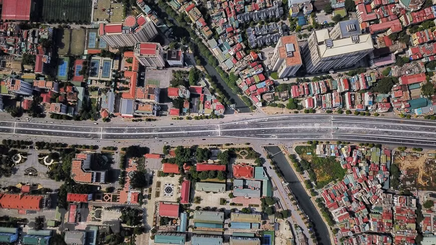 After two years of construction, a section of Ring road No.2 connecting Vong and So intersections is expected to open on September 2 (Photo: VNA)
