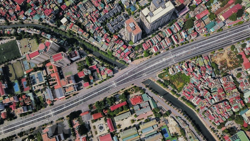 The section of Ring road No.2 which connects Vong an So intersections is located on Truong Chinh street (Photo: VNA)
