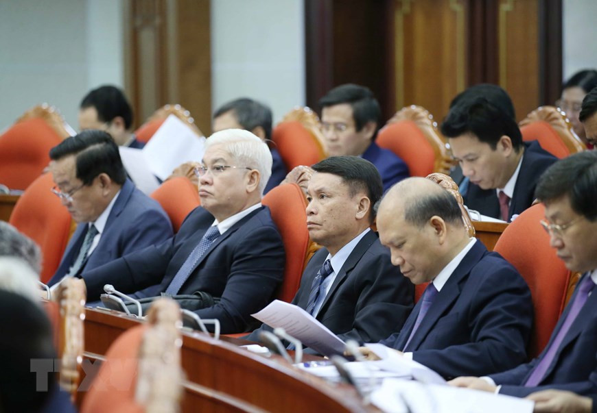 Delegates attending the 13th session of the 12th Party Central Committee (Photo: VNA)