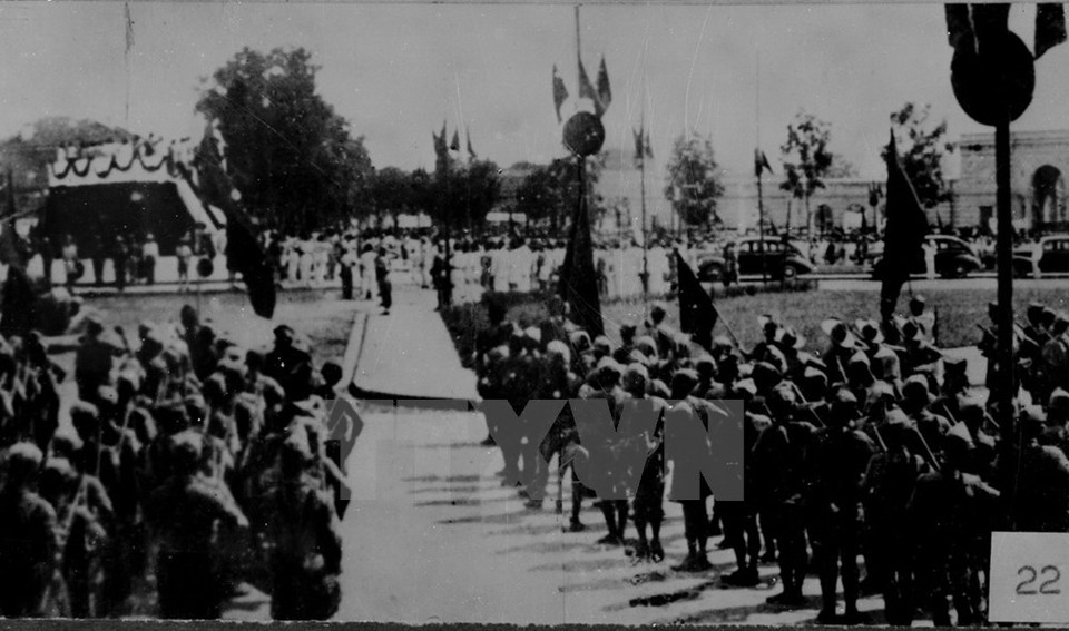 Ba Dinh flower garden on September 2, 1945 (Source: VNA) 
