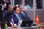 Prime Minister Pham Minh Chinh speaks at the second ASEAN-GCC Summit. (Photo: VNA)