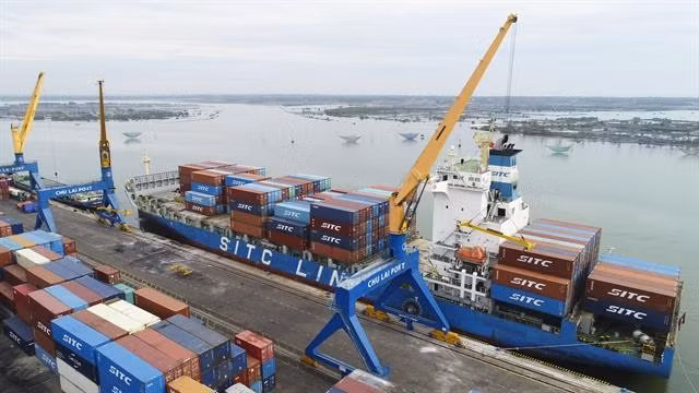 Chu Lai port welcomes biggest-ever container ship
