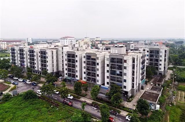 A social housing complex in Me Linh district of Hanoi. (Photo: VNA)