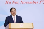 Prime Minister Pham Minh Chinh speaks at the conference on the establishment of the International Financial Centre (IFC) in Vietnam on November 1, 2025. (Photo: VNA)