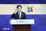 State President Luong Cuong attends the APEC CEO Summit 2025 in the Republic of Korea in October 2025 (Photo: VNA) 