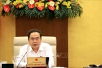 National Assembly Tran Thanh Man speaks at the meeting. (Photo: VNA)