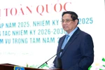 PM Pham Minh Chinh speaks at the event. (Photo: VNA)