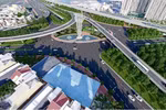 A graphic image of the Thu Thiem – Long Thanh railway passing through the An Phu interchange in Ho Chi Minh City (Photo: Ho Chi Minh City Department of Construction)