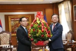 Lao Deputy Minister of Foreign Affairs congratulates the CPV's 95th anniversary (Photo: VNA)