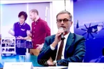 French Ambassador Olivier Brochet speaks at the press conference in Hanoi on December 11 to mark the 10th anniversary of the Paris Agreement on climate change and highlighting the COP30 outcomes. (Photo: VNA)