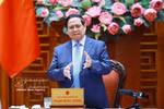 Prime Minister Pham Minh Chinh addresses the event. (Photo: VNA)