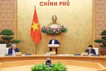 Prime Minister Pham Minh Chinh addresses the meeting. (Photo: VNA)
