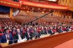 Delegates to the 14th National Party Congress at the congress hall on January 21. (Photo: VNA)