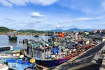 Fishing boats in Quang Duc commune of Quang Ninh province (Photo: VNA)