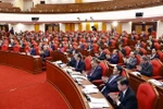 Participants in the plenary sitting of the 13th-tenure Party Central Committee's meeting on January 23 (Photo: VNA)