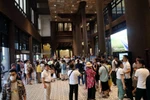 Tourists check in at Ha Long International Cruise Port in Quang Ninh province. (Photo: VNA)