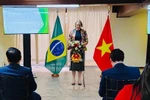 Mirela Janice Eidt, head of the Office of Brazilian Ministry of Agriculture and Livestock (MAPA), speaks at the event (Photo: Vietnamese Embassy in Brazil)