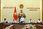 Chairman Tran Thanh Man speaks at the National Assembly Standing Committee's 56th session on the afternoon of April 1. (Photo: VNA)