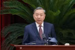 Party General Secretary To Lam speaks at the closing ceremony of the 12th plenum of the 13th Party Central Committee in Hanoi on July 19. (Photo: VNA)