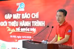 Secretary of the Ho Chi Minh Communist Youth Union Central Committee and VYF President Nguyen Tuong Lam addresses the event (Photo: VNA)