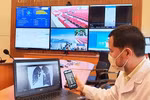Telehealth platforms in use at Hanoi Medical University Hospital. (Photo: nhandan.vn) 