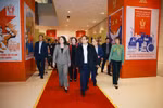 Prime Minister Pham Minh Chinh inspects the photo exhibition on the patriotic emulation movement throughout different periods, organised by the Vietnam News Agency. (Photo: VNA)