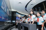 Within the framework of the 10th National Uncle Ho’s Good Children Congress in 2025, 150 exemplary child delegates visit and experience activities at the Military Industry and Telecommunications Group (Viettel) on May 13, 2025 (Photo: VNA)