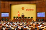 The draft law amending and supplementing a number of articles of the Law on Standards and Technical Regulations is approved with 432 out of 448 participating deputies voting in favour (Photo: VNA)